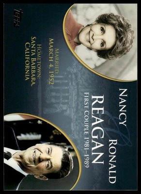 Ronald Reagan / Nancy Reagan 2008 Topps Updates & Highlights #FC-38