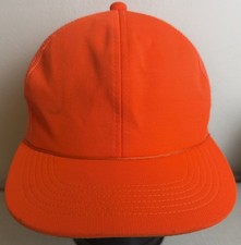 All neon Orange High Visibility Hi-vis Hunting Trucker Hat Adjustable SnapBack
