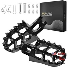Dirt Bike Foot Pegs,Replaceable Footpegs CNC Machined Aluminum Wide Black