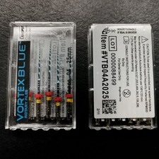 Dentsply Tulsa Dental Vortex Blue.04 Taper rotary files 21mm/25mm 6/pk all sizes