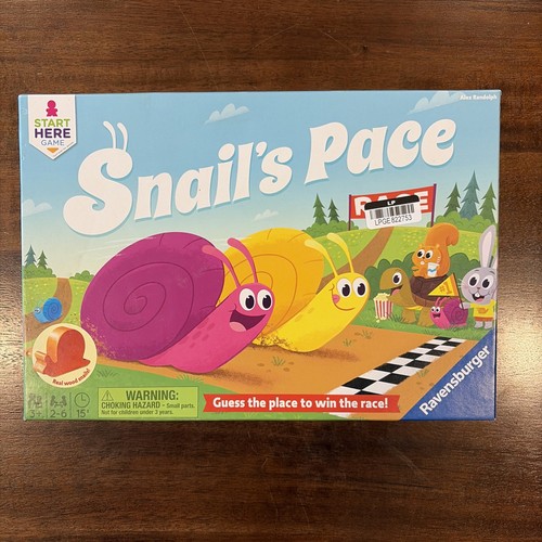 Snail's Pace Race Board Game 6 Snails Parts Only Ravensburger H5 for ...