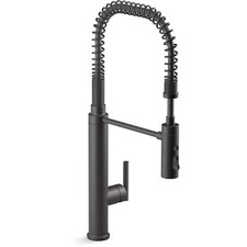 Kohler Purist K-24982-BL Pre-Rinse Pro Spray Kitchen Faucet Matte Black Open Box