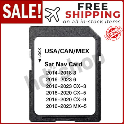Mazda Navigation SD Card Map USA Canada Mexico CX5 CX9 Mazda3 2014-2023 GPS
