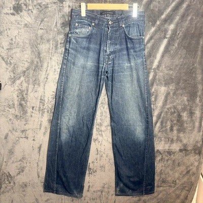 French Connection Jeans Size 28 Blue Wide Leg 100% Cotton Denim High Rise Women