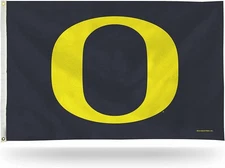 University of Oregon Ducks Premium 3x5 Feet Flag Banner Grey Design Metal...