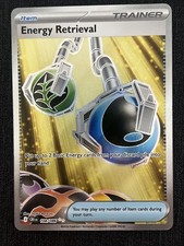 Pokemon Energy Retrieval 108086 Chaos Rising Ultra Rare Full Art Gold Secret Nm