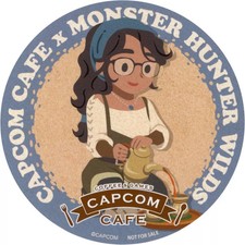 Capcom Cafe x Monster Hunter Wilds Coaster Original Drink Bonus 9cm