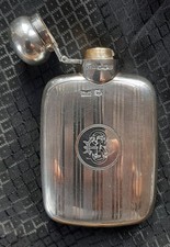Walker & Hall Sterling Silver Hip Flask