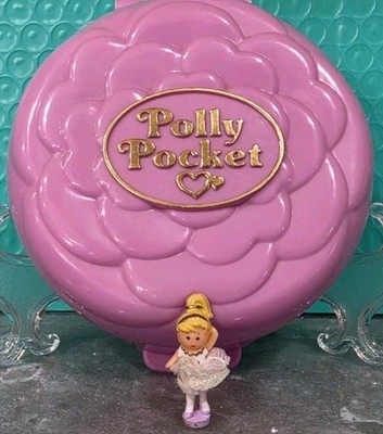 Polly Pocket Vintage 1993 Ballerina Polly Grand Ballet COMPLETE Set Doll + Tutu