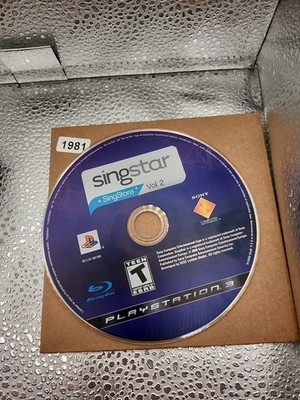 SingStar Vol. 2 (Sony PlayStation 3, 2008) Disc Only NO Usps TRACKING 