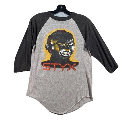 VTG 1983 STYX Kilroy Was Here Tour Raglan Band T Shirt Single Stitch Medium 80's