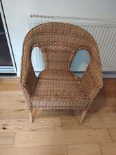 Vintage-style rattan wicker chair