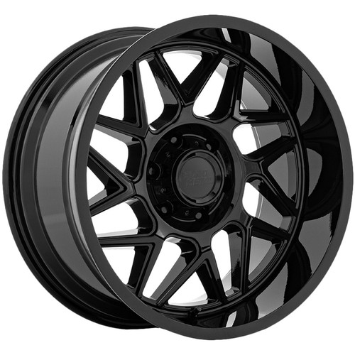 20x9 +20 Moto Metal MO812 Turbine 8x180 Gloss Black Wheels (Set of 4) - Bild 1 von 2