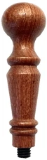 Medium Ball-top style Wood Wax Seal Stamp Handle, fits all our engraved heads!