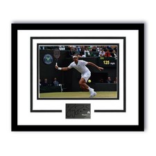 Roger Federer AUTOGRAPH Signed Wimbledon Tennis Photo Framed 11x14 Display ACOA