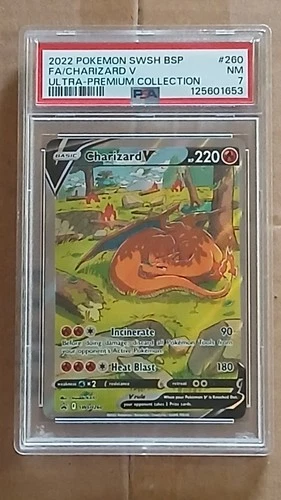 Pokémon TCG Charizard V SWSH260 SWSH Promo Full Art Holo PSA 7 2022
