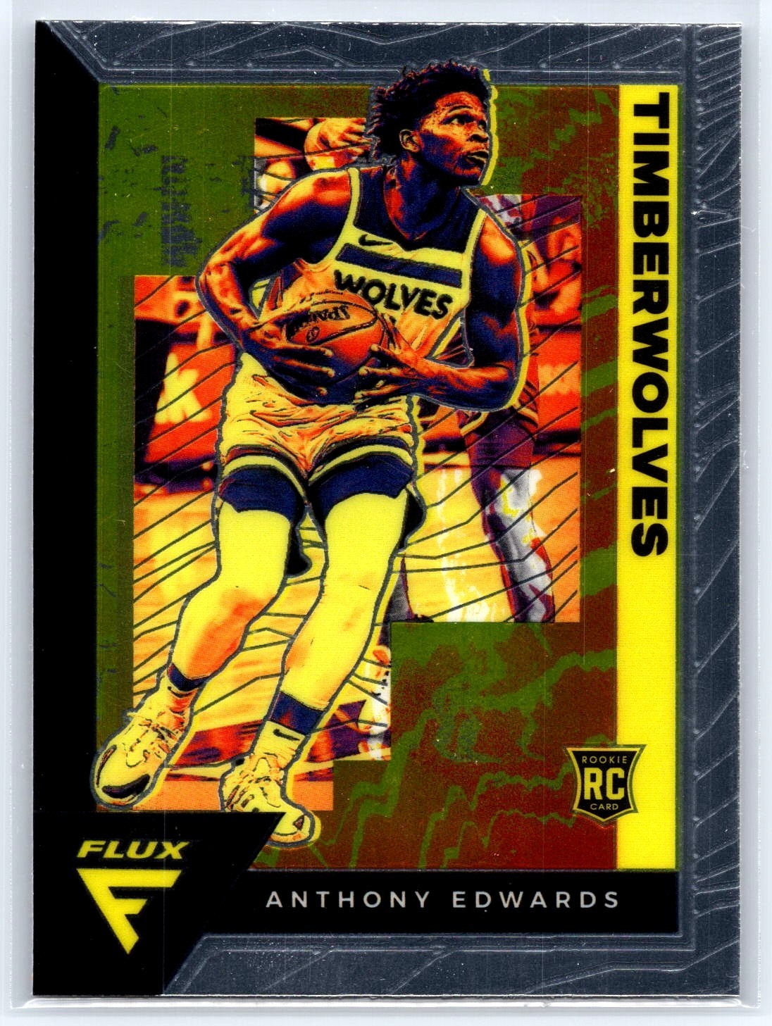 2020-21 Panini Flux Anthony Edwards Rookie Card RC #202 Timberwolves