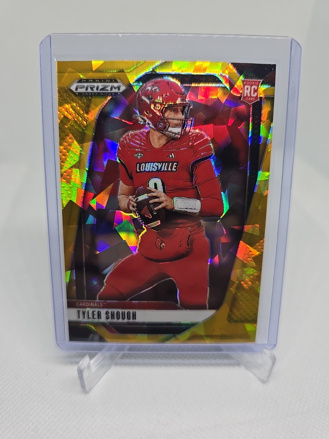 2025 Panini Prizm Draft Picks - Tyler Shough #49 Gold Ice Prizm (RC)