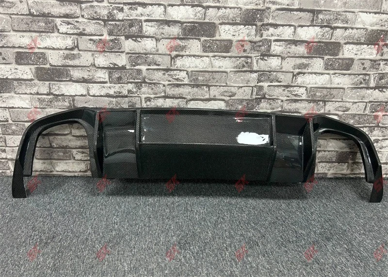 Kit labial difusor de para-choque traseiro adequado para Audi A4 allroad 2020-25 forjado/fibra de carbono - Imagem 4 de 4