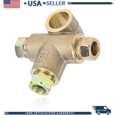 Brass 3-way T-shape Brake Tee Fitting M10 316 Brake Line Brass 3-way T-shape Brake Tee Fitting M10 316 Brake Line