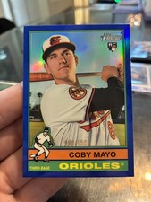 2025 Topps Heritage - Coby Mayo RC - Chrome Blue Refractor #069/150 - #340 -M/NM