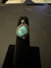 Vintage Native American Turquoise Child’s Ring, Size 2, Sterling Silver