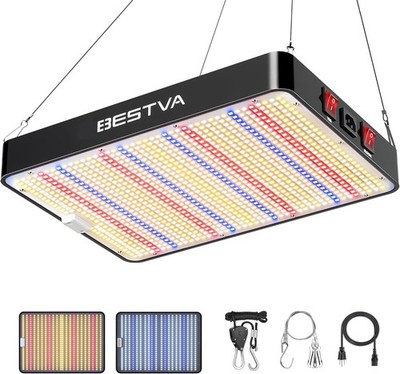 BESTVA DC2000 LED Grow Light, Full Spectrum Grow Lights for Indoor Plants with V