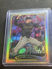Paul Skenes RARE ROOKIE REFRACTOR TOPPS CHROME INVESTMENT CARD SSP PIRATES MINT