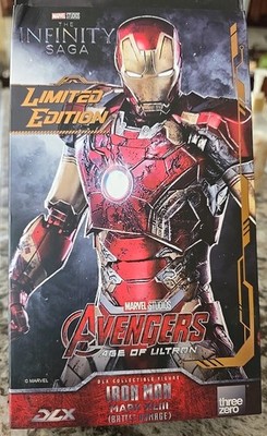 Threezero 3A DLX Iron Man Mark 43 XLIII Battle Damage Limited Edition Die-Cast 
