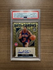 2024 DON RUSS OPTIC ISIAH THOMAS GOLD VINYL 1/1 PSA 10 AUTO 9