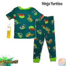 NWT Ninja Turtles Toddler 3T Cotton Pajama Set