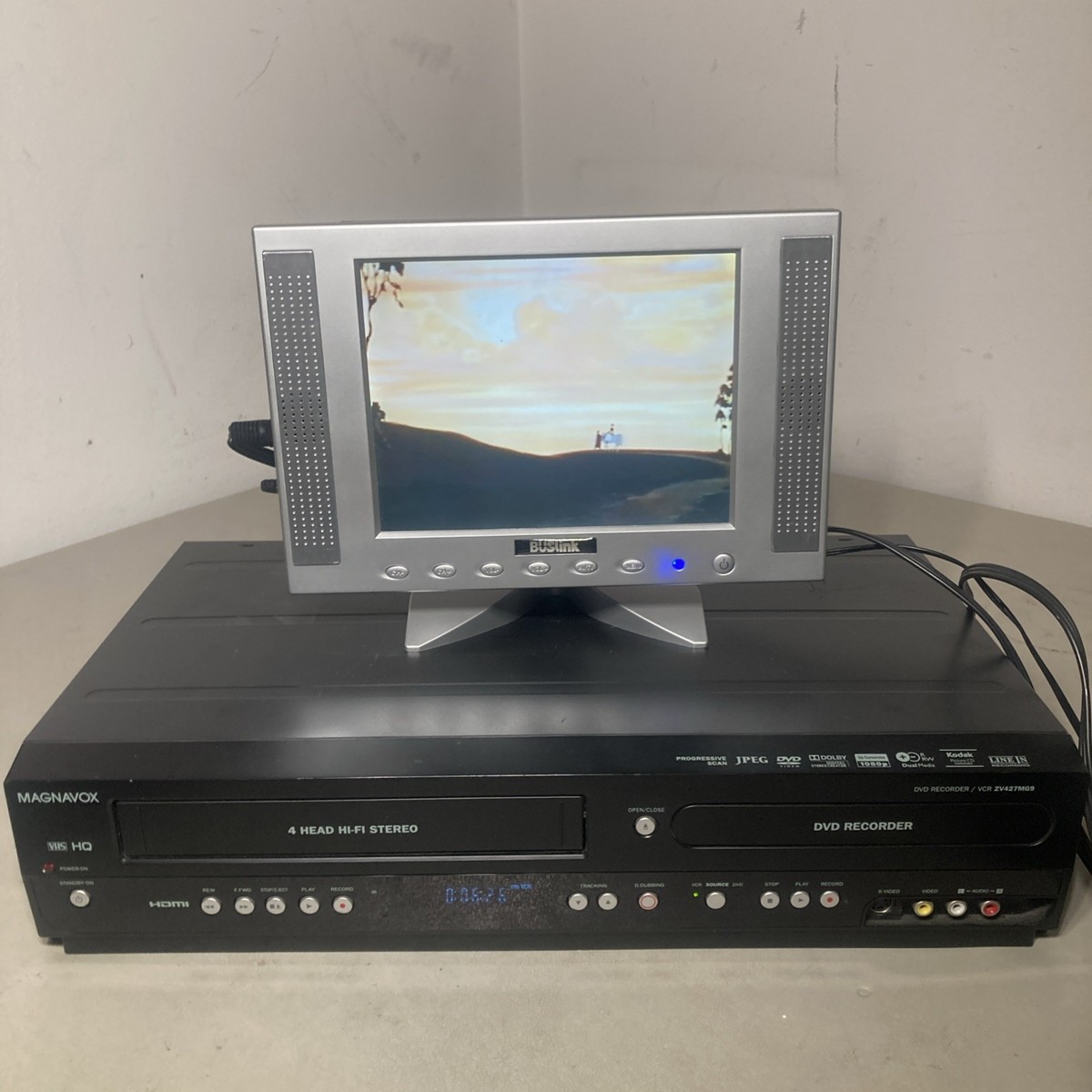 Magnavox ZV427MG9 VCR DVD Combo Recorder No Remote Tested READ