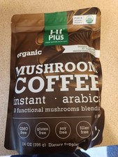 Hi Plus Organic Instant Arabica Mushroom Coffee 7,5 oz mélange de champignons fonctionnel