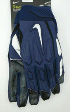 Nike NFL D-Tack 6.0 Lineman Football Gloves College Navy Men's 3XL