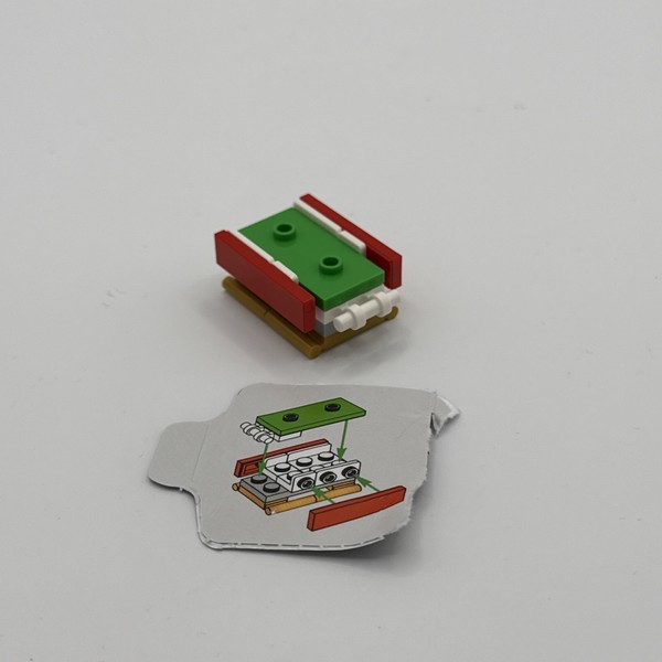 Lego ® Schlitten Aus 76293 Mini Set Weihnachtsschlitten Mikro-image