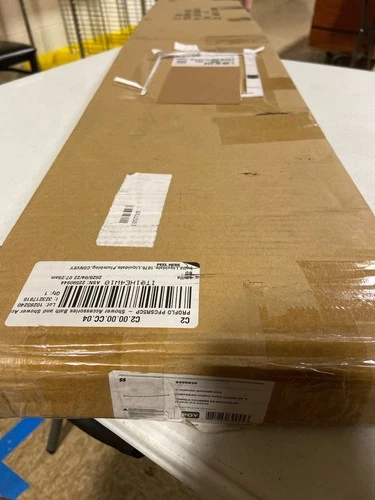 PROFLO PFCSR5CP 5' Stainless Steel Curved Shower Rod - Chrome - Picture 2 of 2