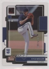 2022 Panini Chronicles Clearly Donruss Red 74/100 Kyle Muller #1 01wi