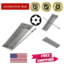 8-Piece Magnetic Torx Screwdriver Bit Set T8-T40  150mm Length for Precision