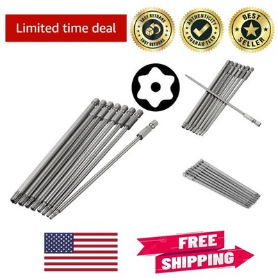 8-Piece Magnetic Torx Screwdriver Bit Set (T8-T40) | 150mm Length for Precision