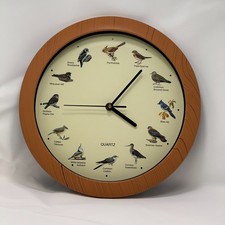 Orologio da parete uccellino che canta 12 nomi diversi con canzoni TESTATO diametro 12 pollici