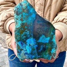 1.78LB Healing of high-quality silicon peacock mineral slice specimens