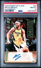 2023 PANINI TOP CLASS | AUTOGRAPH #34 BRUCE BROWN PSA 8