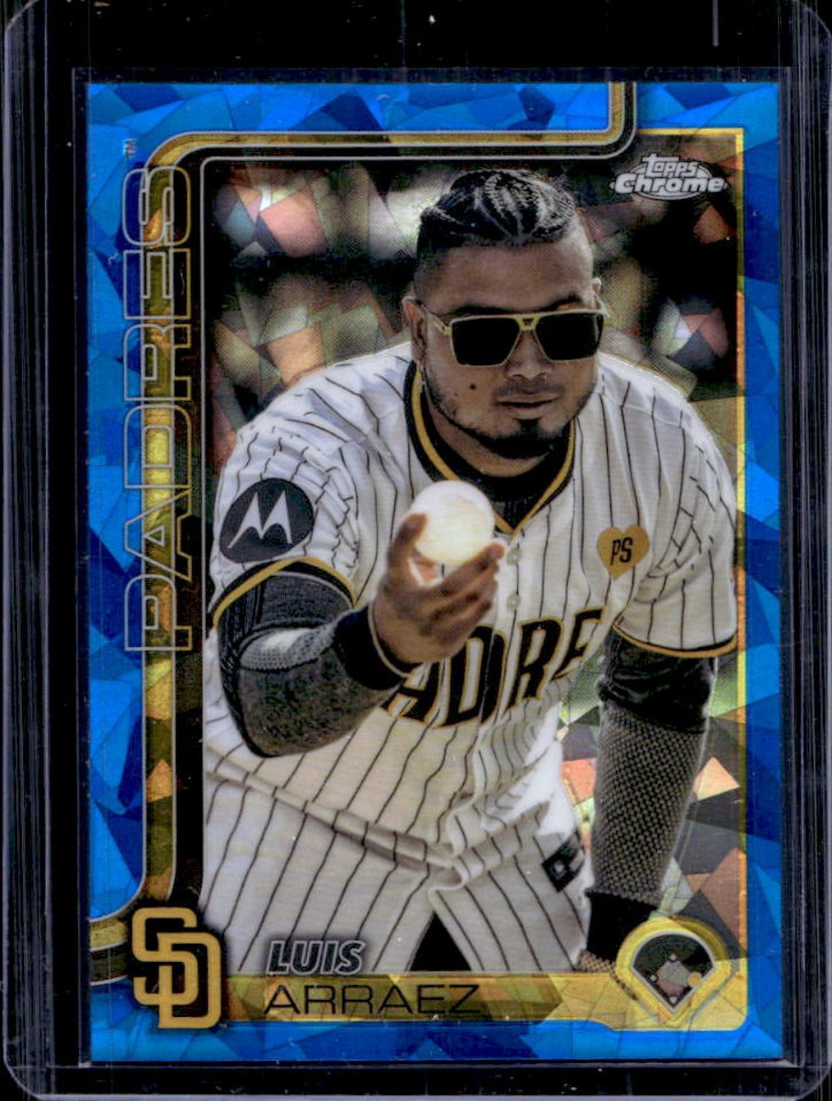 2025 Topps Chrome Sapphire Luis Arraez Image Variation SP #216 Padres