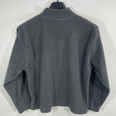 Vintage J.Crew Oarsman Logo Fleece Pullover Medium 90s Minimal USA Normcore