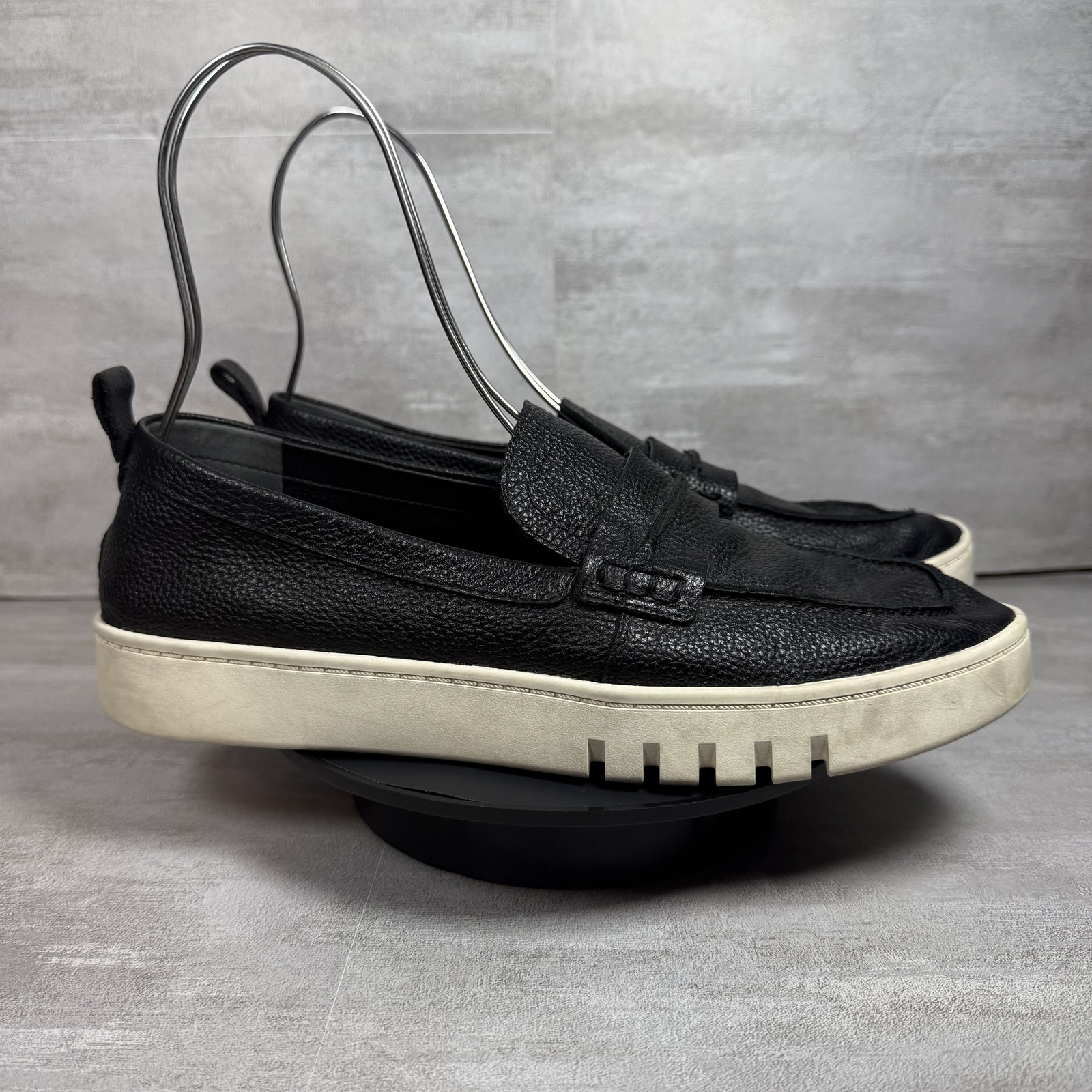 SAOLA Scarpe Vionic Chantel donna taglia 9 5 mocassini slip on in pelle nera suola comoda