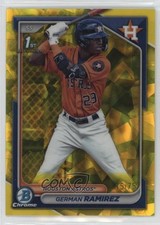 2024 Bowman Sapphire Edition Chrome Prospects Yellow 45/75 German Ramirez 1j9f