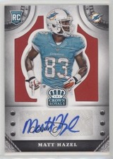 2014 Panini Crown Royale Rookie Signatures Retail Red 23/25 Matt Hazel Auto 0c2