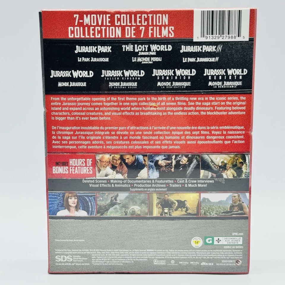 Jurassic World: 7-Movie Collection - 4K Ultra HD - Bilingual - Ships in Box - Imagem 2 de 4