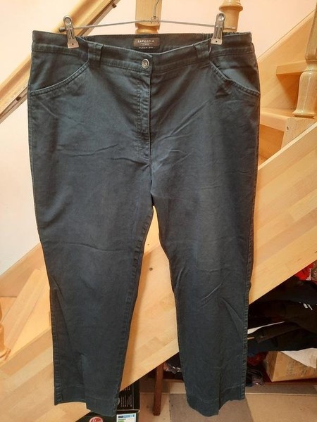 Women Brax Trousers Grey 46 / 3XL / 54