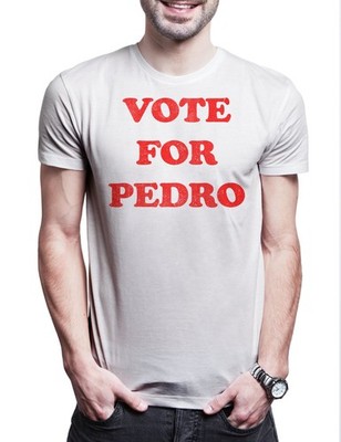 Vote For Pedro 2 Herren T-Shirt Napoleon Worn By President Sign Dynamite Wahl